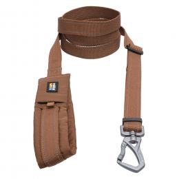 Rukka Leine Puff - Größe L: 120 - 200 cm lang, 25 mm breit, cognac
