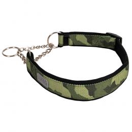 Rukka® Moon Eco Zug-Stopp-Halsband, grün-gemustert - Größe L: 45 - 65 cm Halsumfang, 30 mm breit