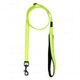 Rukka® Set: Bliss Neon Halsband & Leine - Halsband Größe L + Leine 200 cm / 25 mm