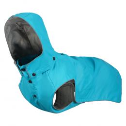 Rukka Stream Regenmantel, ozeanblau - ca. 50 cm Rückenlänge