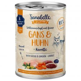 Sanabelle Schlemmertopf mit Gans und Huhn 6x380g