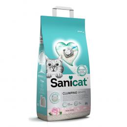 Sanicat Clumping White Rose - 8 l