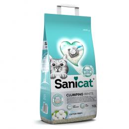 Sanicat Klumpende Katzenstreu mit frischem Baumwollduft - Sparpaket 2 x 10 l