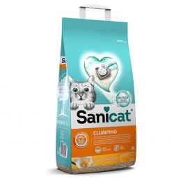 Sanicat Klumpende Katzenstreu mit Vanille & Mandarine - Sparpaket: 2 x 8 l