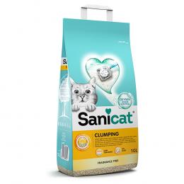 Sanicat Klumpende Katzenstreu Parfümfrei - Sparpaket 2 x 10 l