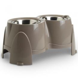 Savic Ergo Feeder Hundebar - 2 x 0,85 l, Ø 15,5 cm, Höhe 18,5 cm
