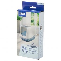 Savic Katzentoilette Nestor Jumbo Marble - Bag It Up Litter Tray Bags, Jumbo, 6 Stück