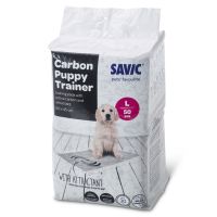 Savic Puppy Trainer Pads mit Aktivkohle - Medium: L 45 x B 30 cm, 50 Stück