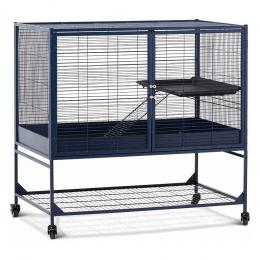 Savic Royal Suite 100, navy blau - Sparset: Hauptkäfig + 2x Erweiterung