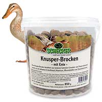 Schecker Knusper-Brocken mit Ente