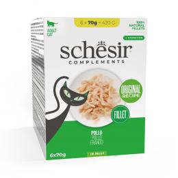 Schesir Complements Filet in Gelee 6 x 70 g - Huhn