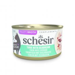 Schesir Complements in Brühe 12 x 70 g - Thunfisch mit Dorade