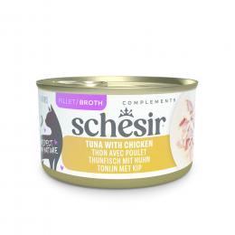 Schesir Complements in Brühe 12 x 70 g - Thunfisch mit Huhn