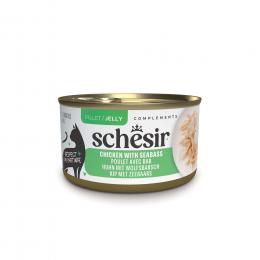 Schesir Complements in Gelee 12 x 70 g - Huhn mit Seebarsch
