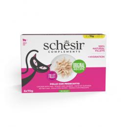 Schesir Complements in Gelee 6 x 70 g - Huhn mit Schinken