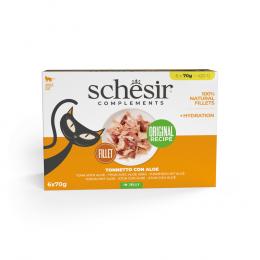 Schesir Complements in Gelee 6 x 70 g in Dosen - Thunfisch mit Aloe