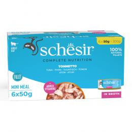 Schesir Complete Nutrition Filet in Brühe 6 x 50 g - Thunfisch