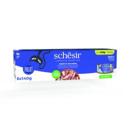 Schesir Complete Nutrition Filet in Gelee 6 x 140 g - Thunfisch mit Rind
