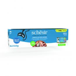 Schesir Complete Nutrition Filet in Gelee 6 x 140 g - Thunfisch mit Sardinen