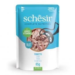 Schesir Complete Nutrition Filet in Gelee 6 x 85 g in Beuteln - Thunfisch