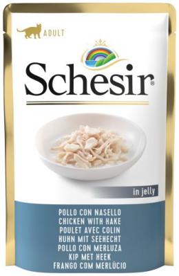 Schesir Hühnerfilets Mit Seehecht 85 Gr