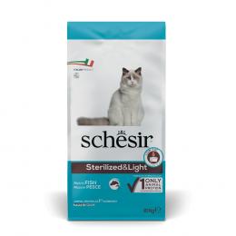 Schesir Sterilized & Light mit Fisch - 10 kg