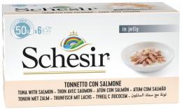 Schesir Thunfisch Mit Lachs Multipack Für Katzen 6X50 Gr