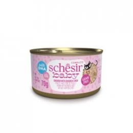 Schesir Vollwertiges Nassfutter Für Kätzchen Mit Huhn Und Leber 70 Gr