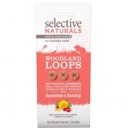 Selective Naturals Woodland Loops für Meerschweinchen - Sparpaket: 2 x 80 g