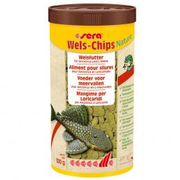 sera Wels-Chips Nature Chipsfutter - Sparpaket: 2 x 1 Liter