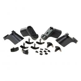 Set aus Ferplast Korb Siesta Deluxe mit Überzug Sofà Samt grün - Extra Zubehör: Füße: L 22 x B 10 x H 7 cm