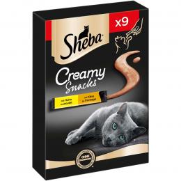 SHEBA® Creamy Snacks mit Huhn und Käse 18x12g