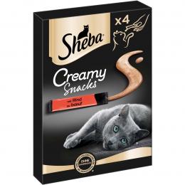 SHEBA® Creamy Snacks mit Rind 4x12g