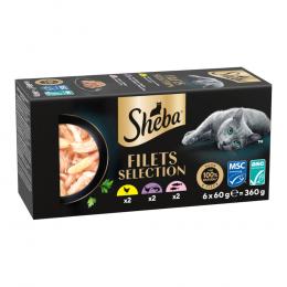 Sheba Filets 6 x 60 g - Mixpaket II (3 Sorten)