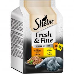 Sheba Fresh & Fine in Gelee mit Truhahn & Huhn 36x50g