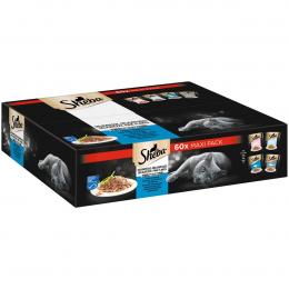 Sheba Nassfutter Multipack Delikatesse in Gelee Fisch Variation 60x85g