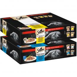 Sheba Portionsbeutel Mega-Multipack in Sauce und Gelee 120x85g
