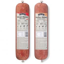 SIMPLE BARF Menüs Rind & Huhn-Paket - 14 x 1000 g