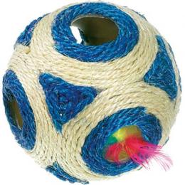 Sisal Spielball mit Rassel und Catnip - � 11cm