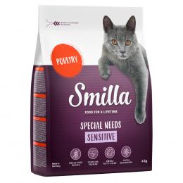Angebot für Smilla Adult Sensitive - Geflügel - Sparpaket: 2 x 4 kg - Kategorie Katze / Katzenfutter trocken / Smilla / Smilla Adult - Besondere Bedürfnisse.  Lieferzeit: 1-2 Tage -  jetzt kaufen.