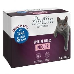 Angebot für Smilla Frischebeutel Indoor Häppchen mit Gemüse -  Thunfisch und grünen Bohnen (24 x 85 g) - Kategorie Katzenfutter & Zubehör / Katzenfutter nass / Smilla / Smilla Pouches 12 x 85 g.  Lieferzeit: 1-2 Tage -  jetzt kaufen.