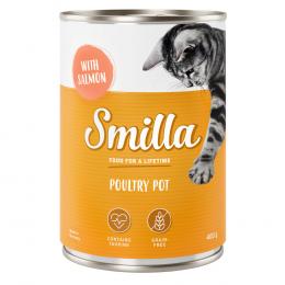 Angebot für Smilla Geflügeltöpfchen 6 x 400 g - zartes Geflügel mit Lachs - Kategorie Katze / Katzenfutter nass / Smilla / Smilla Geflügeltöpfchen.  Lieferzeit: 1-2 Tage -  jetzt kaufen.