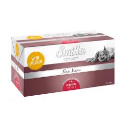 Smilla Schale Fine Menu 24 x 100 g - Erlesene Füllung Huhn Rindfleisch Karotte