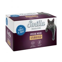 Smilla Sterilised Schale 6 x 100 g - Pute mit Forelle