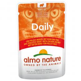 Sparpaket Almo Nature Daily Menu Pouch 12 x 70 g - Huhn und Rind