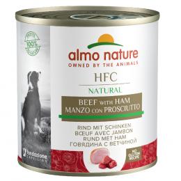 Sparpaket Almo Nature HFC 24 x  280 g / 290 g - Rind mit Schinken (290 g)