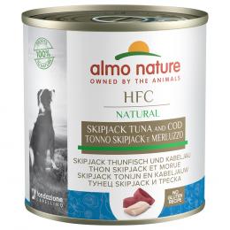 Sparpaket Almo Nature HFC 24 x  280 g / 290 g - Skip Jack Thunfisch und Kabeljau (290 g)