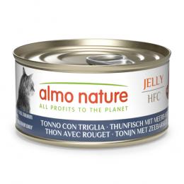 Sparpaket Almo Nature HFC Jelly 24 x 70 g - Thunfisch mit Meerbarbe