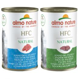 Sparpaket Almo Nature HFC Natural 12 x 140 g - Mixpaket (Atlantikthunfisch und Pazifikthunfisch)
