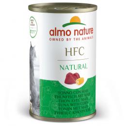 Sparpaket Almo Nature HFC Natural 12 x 140 g - Thunfisch mit Mais